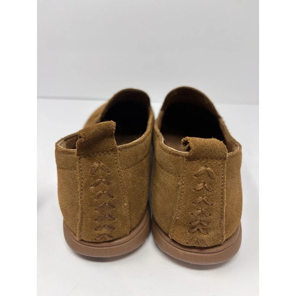 MINNETONKA WOMEN'S SHAY SUEDE SLIP-ON SHOES - ROUND TOE Size 10